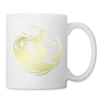 Surfer Silhouette Surfing - Tasse - Weiß - Rechts