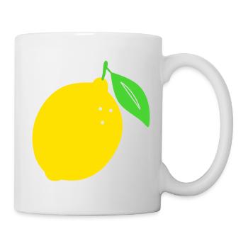 Lemon Flat Print Design - Mug - white - Right