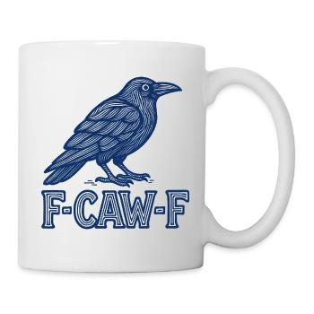 Blue Crow F-Caw-F Vintage Tee - Mug - white - Right