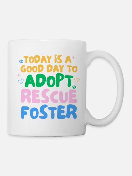 ADOPTEZ NE MAGASINEZ PAS - Mug blanc - blanc