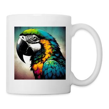 perroquet - Mug blanc - blanc - Droite