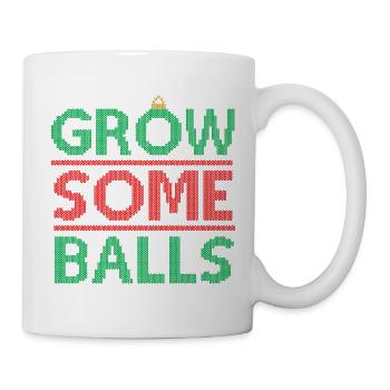 Faire pousser des boules - Mug blanc - blanc - Droite