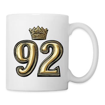 92 Number Krone - Mug - white - Right