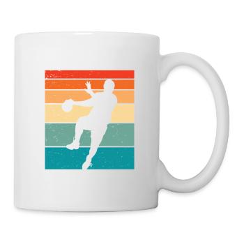 Retro Handball Handball Player - Mug - white - Right