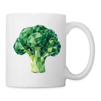 Brokkoli - Cooles Gemüse-Logo - Tasse - Weiß - Rechts