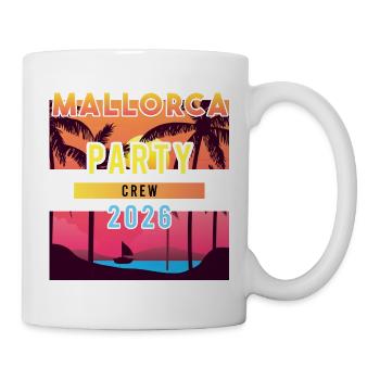Mallorca Party Crew 2026 - Tasse - Weiß - Rechts