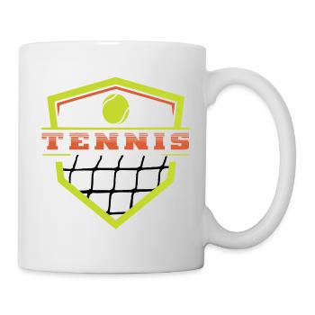 Logo Tennis  - Mug blanc - blanc - Droite