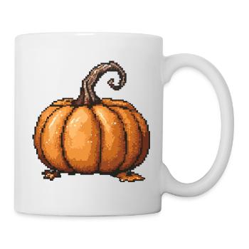 Pixel Pumpkin Retro Halloween - Mug - white - Right
