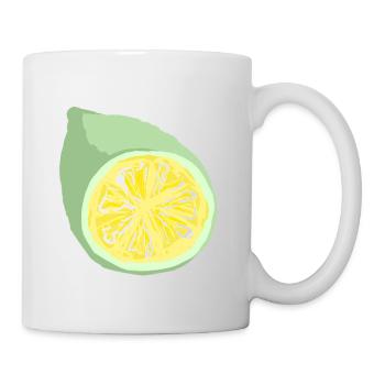Citrus Slice Abstract - Mug - white - Right