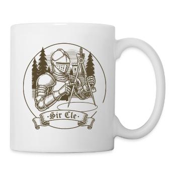 Sir Cle Knight Funny Renaissance Faire Men LARP - Tasse - Weiß - Rechts