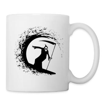 Death and surfing - Mug - white - Right