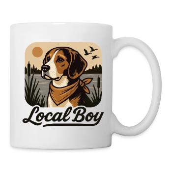 Local Boy - Beagle Jagd Hund Besitzer - Tasse - Weiß - Rechts