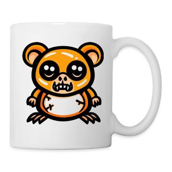 Hamster Halloween Comic Lustig - Tasse - Weiß - Rechts