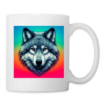 Loup - Mug blanc - blanc - Droite