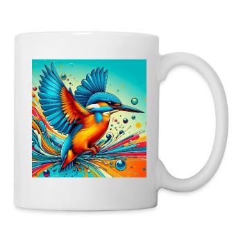 martin-pêcheur - Mug blanc - blanc - Droite