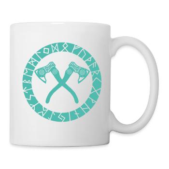 Nordic Cross Axes - Mug - white - Right