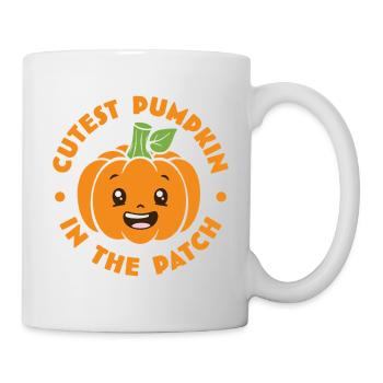 Süßester Kürbis im Patch - Tasse - Weiß - Rechts
