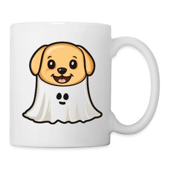 Golden Retriever Dog Halloween Ghost - Mug - white - Right