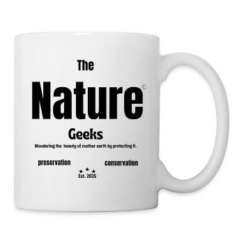 Nature outdoor camping letters design - Mug - white - Right