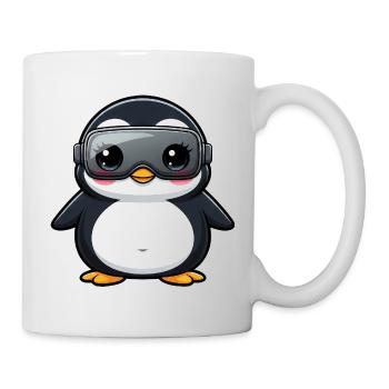 Funny Penguin VR Gamer Gamer Nerd Cartoon - Mug - white - Right