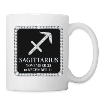 Signe du zodiaque Sagittaire - Mug blanc - blanc - Droite