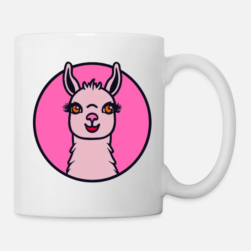Pink Lama - Mug - white