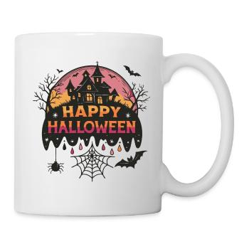 Spukschloss Halloween - Tasse - Weiß - Rechts