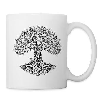 Tree of Life Design for Wedding and Beautiful Occasions - Mug - white - Right