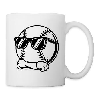 Cool Baseball - Logo sportif - Mug blanc - blanc - Droite