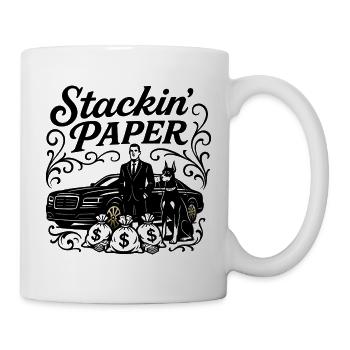 Papier Stackin - Mug blanc - blanc - Droite