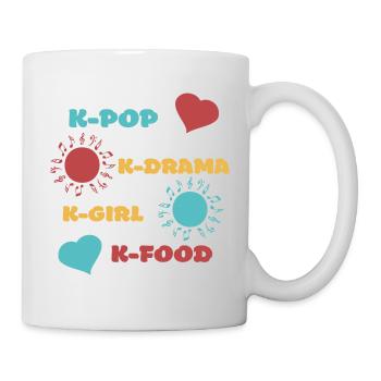 K-pop k-drama 3 couleurs custom - Mug blanc - blanc - Droite