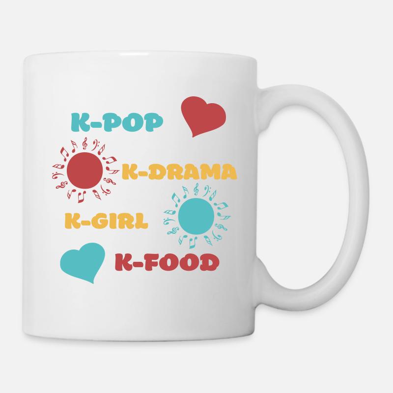 K-pop k-drama 3 custom colors - Mug - white