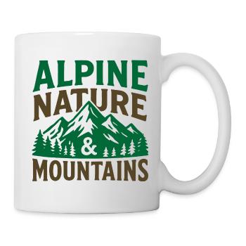 Alpine Mountains Nature Scenic Tee - Mug - white - Right