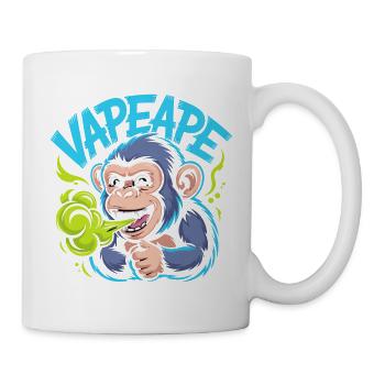 Vapeape Lustiger Affe Grafik - Tasse - Weiß - Rechts
