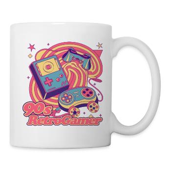 90s Retro Gamer Design Tee - Mug - white - Right
