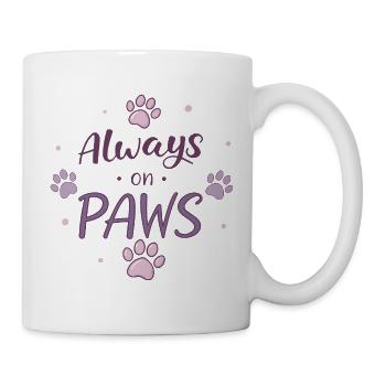 Always on the Purple Paws - Mug - white - Right
