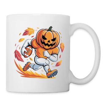 Pumpkin Mascot Football Sprint - Mug - white - Right