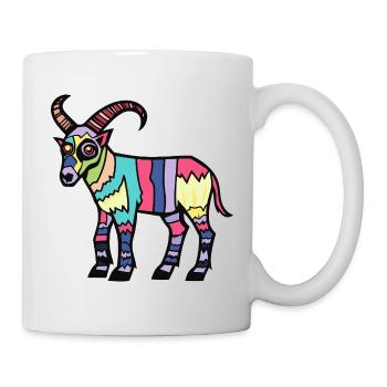 Chèvre de montagne Halloween Zombie - Mug blanc - blanc - Droite