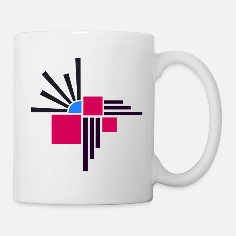 Abstrakte Komposition von Cean - Tasse - Weiß