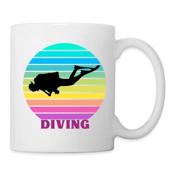 Diving Retro - Mug - white - Right