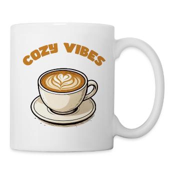 Coffee cuddly vibes - Mug - white - Right