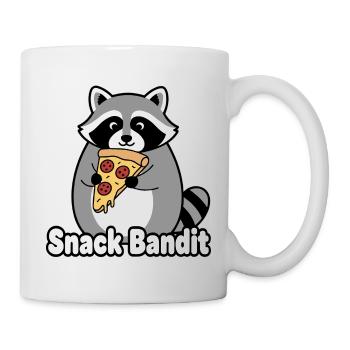 Snack Bandit Raccoon Pizza - Mug - white - Right