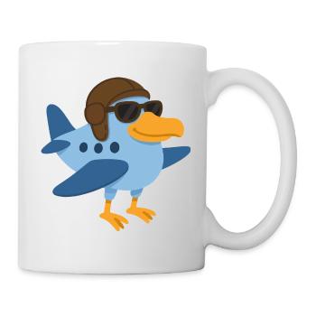 A super bird plane - Mug - white - Right