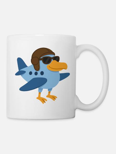 A super bird plane - Mug - white