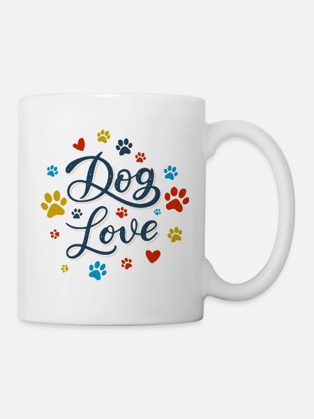 Hundeliebe Drehbuch - Tasse - Weiß