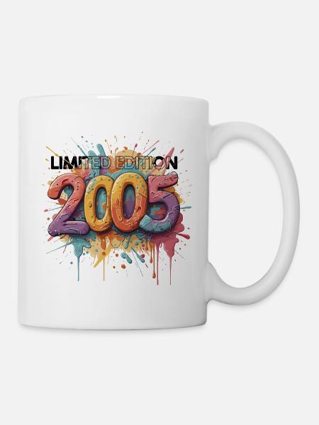 2005 Limitierte Edition Farbexplosion Graffiti - Tasse - Weiß