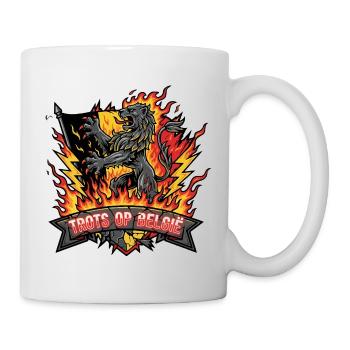Fier de la Belgique - Mug blanc - blanc - Droite