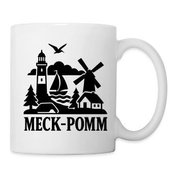 meckpomm silhouette - Tasse - Weiß - Rechts