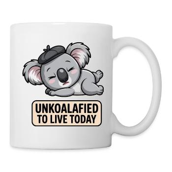 Unkoalafied - Funny Koala T-Shirt - Mug - white - Right