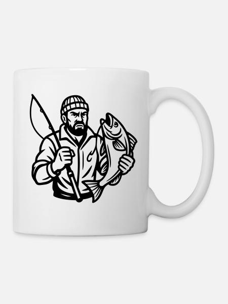 Angler - Tasse - Weiß